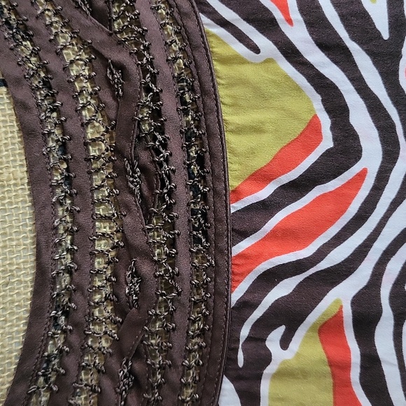 Etcetera Abstract Zebra Print Silk Tunic - Picture 4 of 7